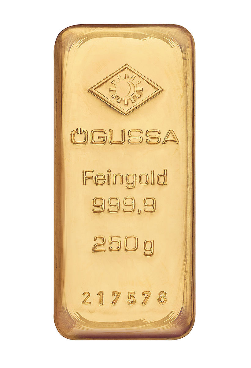 ÖGUSSA Feingold Barren 250 Gramm