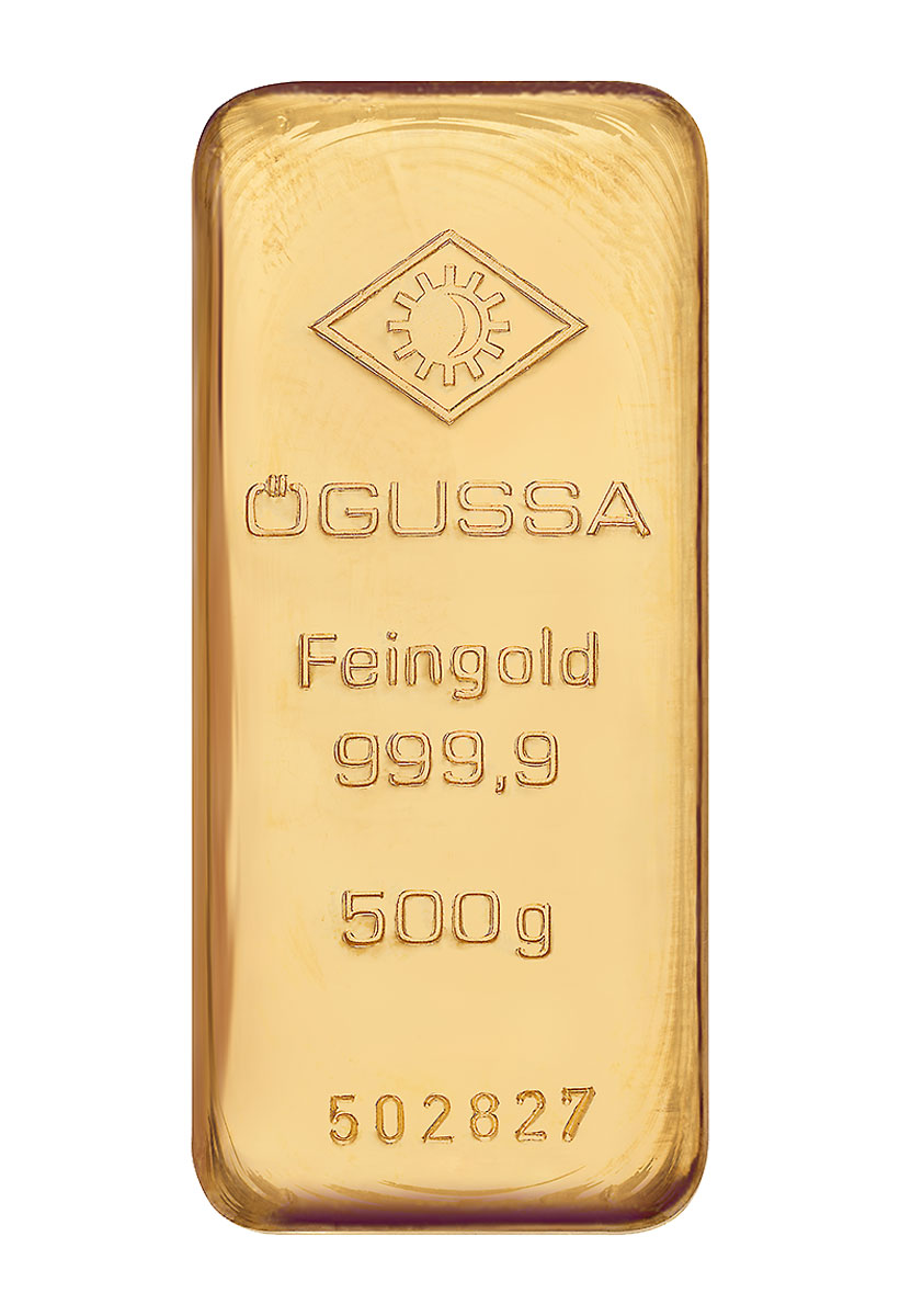 ÖGUSSA Feingold Barren 500 Gramm
